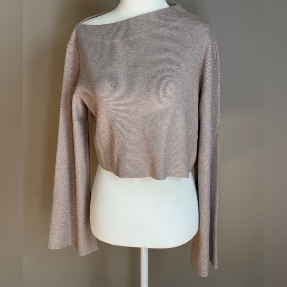 Theory cropped sweater with bell sleeves - size S - Picture 1 of 6
